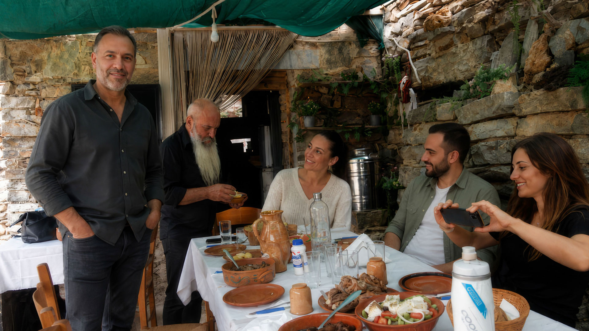 Guests during a personalized travel experience in Crete