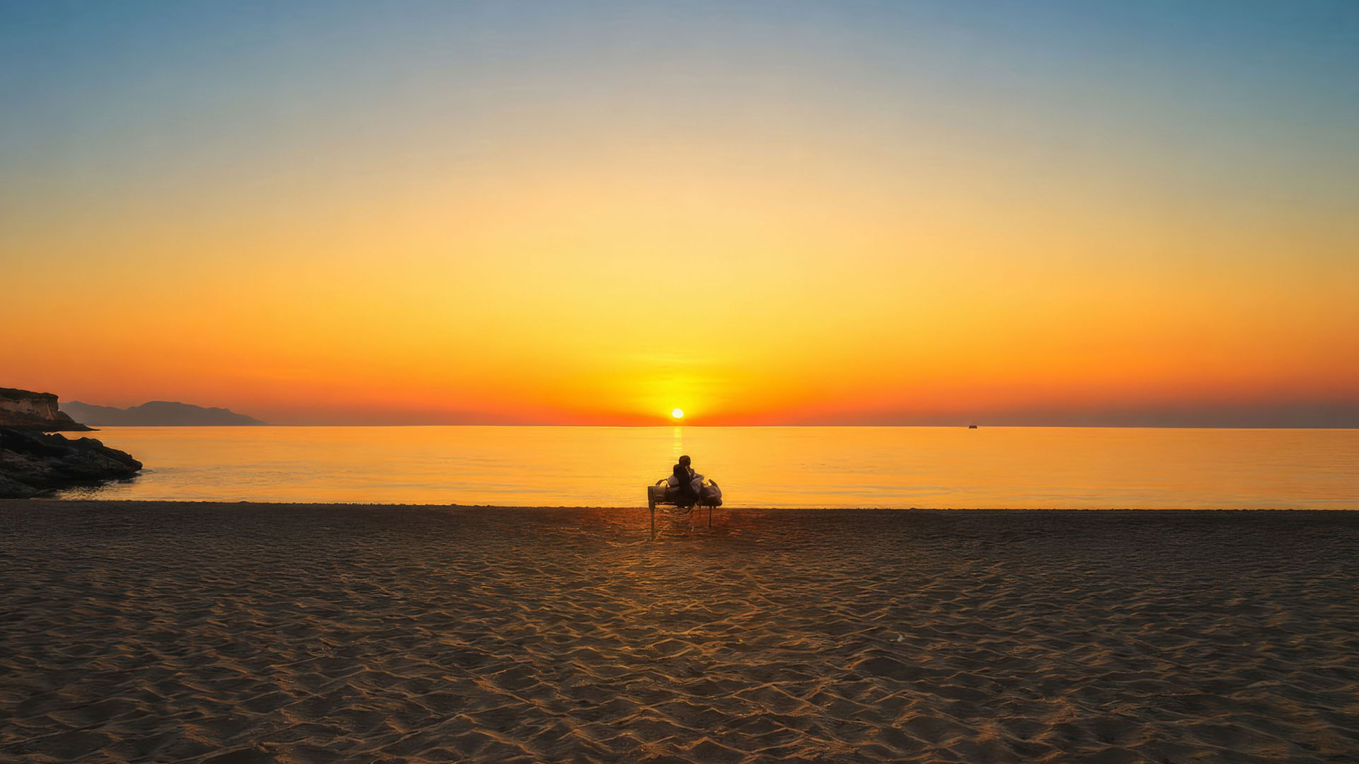 Sunrise on the beach