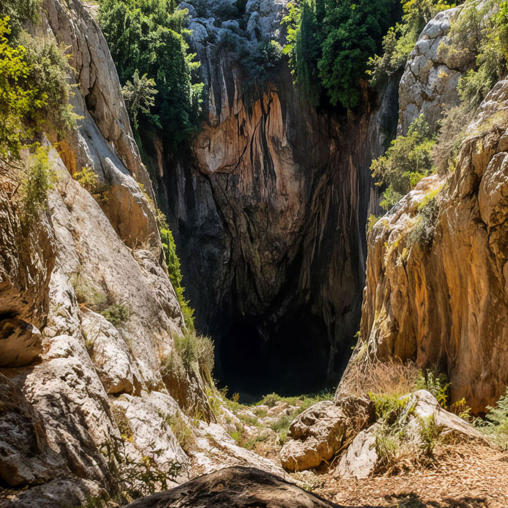 Mountain landscape with scenic views and natural beauty in Crete