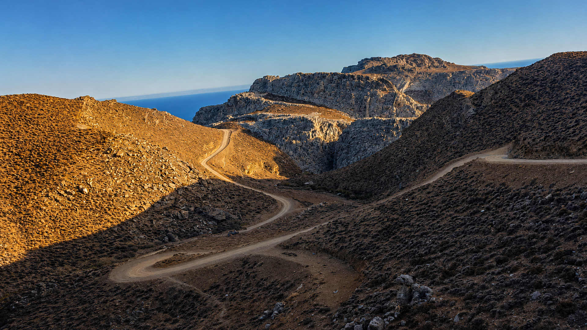 Mountain landscape with scenic views and natural beauty in Crete